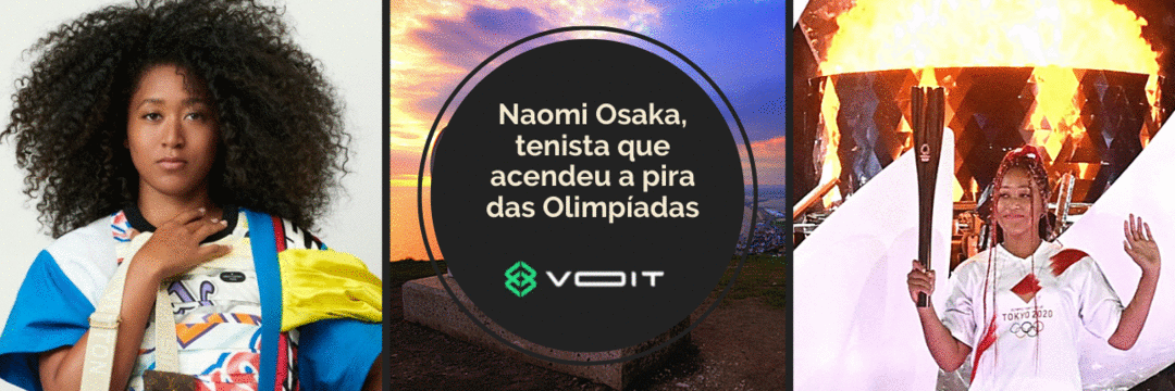 Naomi Osaka, tenista que acendeu a pira das Olimpíadas